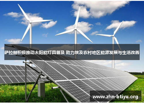 萨拉赫积极推动太阳能灯具普及 助力埃及农村地区能源发展与生活改善 萨拉赫积极推动太阳能灯具普及 助力埃及农村地区能源发展与生活改善