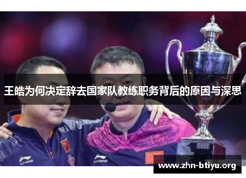 王皓为何决定辞去国家队教练职务背后的原因与深思 王皓为何决定辞去国家队教练职务背后的原因与深思